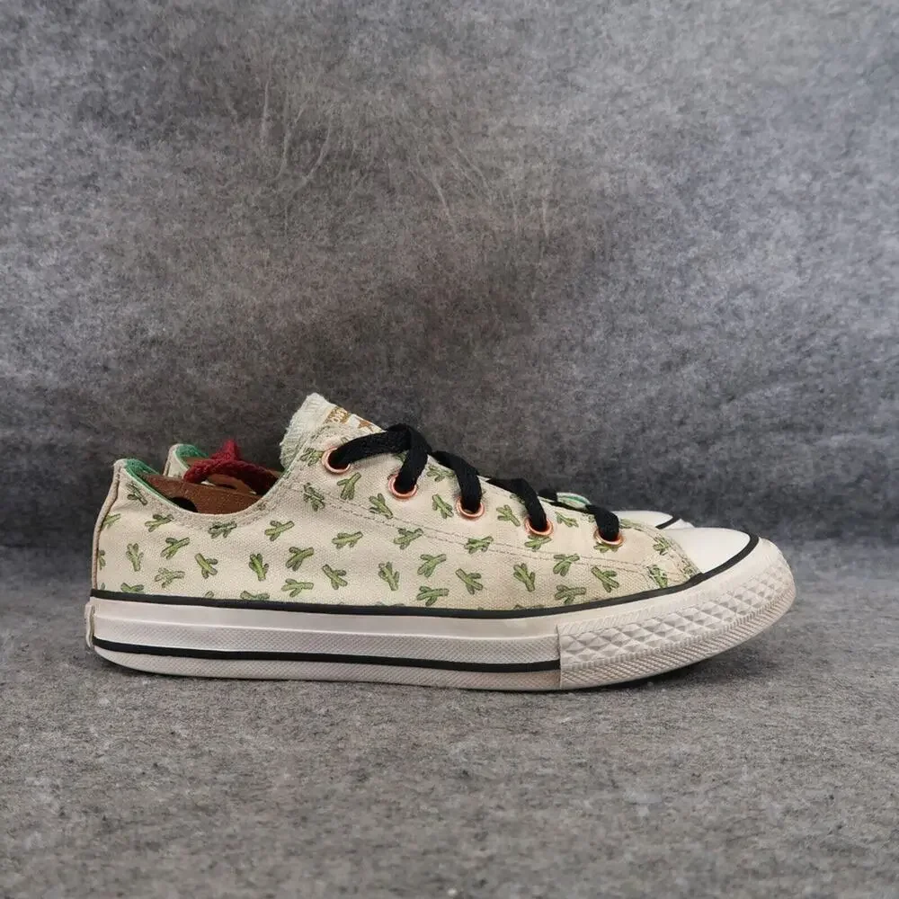 Converse Shoes Kids 2.5 Sneakers All Star Lace Up Cactus Print Low Active Casual
